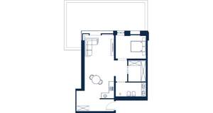 2-к квартира, вторичка, 60м2, 1/4 этаж