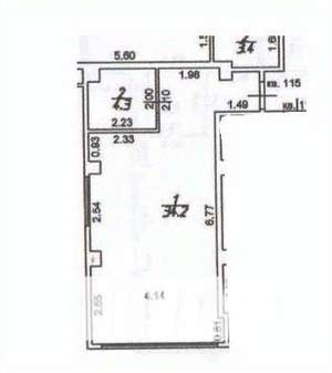 1-к квартира, вторичка, 39м2, 5/8 этаж