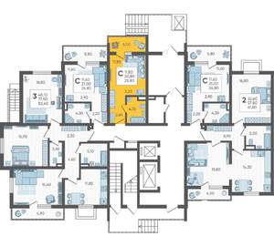 Студия квартира, вторичка, 26м2, 1/10 этаж