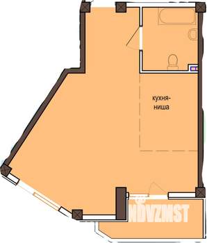 Студия квартира, вторичка, 51м2, 5/10 этаж