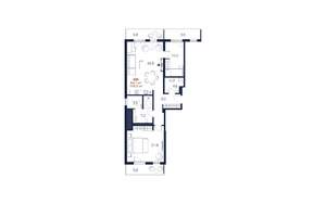 2-к квартира, строящийся дом, 106м2, 4/5 этаж