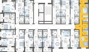 2-к квартира, вторичка, 48м2, 2/19 этаж
