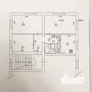 3-к квартира, вторичка, 76м2, 1/4 этаж
