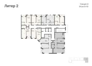 1-к квартира, вторичка, 52м2, 10/20 этаж