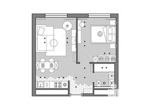1-к квартира, вторичка, 48м2, 10/14 этаж