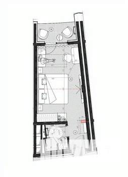 Студия квартира, вторичка, 19м2, 11/11 этаж