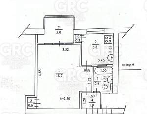1-к квартира, вторичка, 31м2, 1/4 этаж