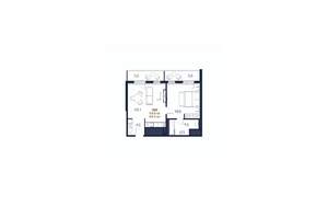 1-к квартира, строящийся дом, 68м2, 3/5 этаж