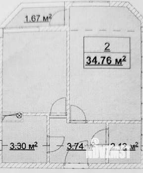 Студия квартира, вторичка, 33м2, 5/7 этаж