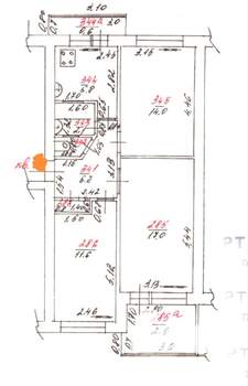 3-к квартира, вторичка, 58м2, 3/5 этаж