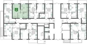 1-к квартира, вторичка, 33м2, 1/12 этаж