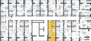 Студия квартира, вторичка, 23м2, 4/19 этаж