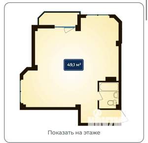 2-к квартира, вторичка, 49м2, 10/11 этаж