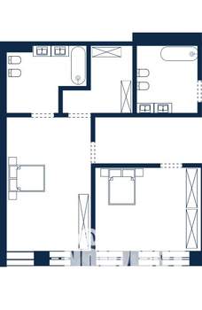 2-к квартира, вторичка, 76м2, 4/4 этаж