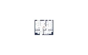 1-к квартира, строящийся дом, 53м2, 2/5 этаж
