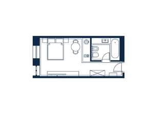 1-к квартира, строящийся дом, 29м2, 2/4 этаж