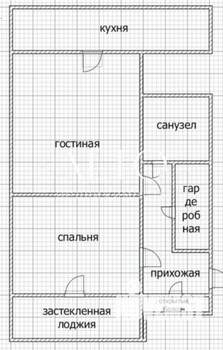 2-к квартира, вторичка, 60м2, 3/10 этаж