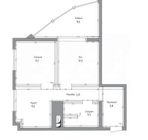 3-к квартира, вторичка, 62м2, 10/13 этаж