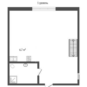 Студия квартира, вторичка, 27м2, 1/8 этаж