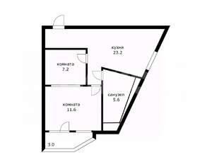 2-к квартира, вторичка, 51м2, 4/5 этаж