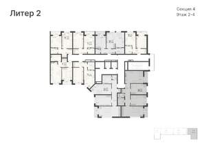 1-к квартира, вторичка, 52м2, 2/20 этаж