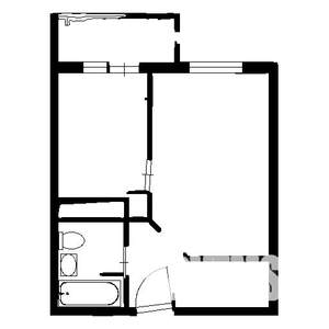 1-к квартира, вторичка, 34м2, 9/9 этаж