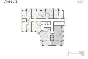 2-к квартира, вторичка, 58м2, 14/20 этаж