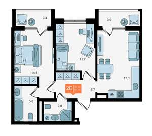 3-к квартира, вторичка, 10м2, 8/10 этаж