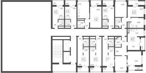 1-к квартира, строящийся дом, 38м2, 19/19 этаж
