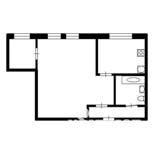 2-к квартира, вторичка, 38м2, 2/4 этаж