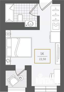 1-к квартира, вторичка, 23м2, 9/10 этаж