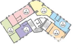 2-к квартира, вторичка, 80м2, 4/6 этаж