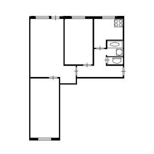3-к квартира, вторичка, 62м2, 10/12 этаж