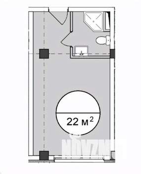 Студия квартира, вторичка, 22м2, 4/4 этаж