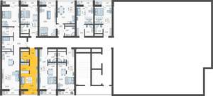 Студия квартира, вторичка, 23м2, 19/19 этаж