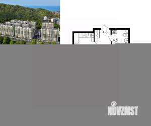 1-к квартира, вторичка, 39м2, 1/12 этаж