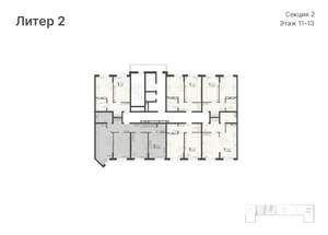 1-к квартира, вторичка, 43м2, 12/20 этаж