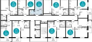 1-к квартира, вторичка, 21м2, 2/12 этаж