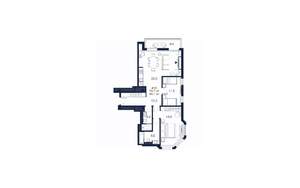 2-к квартира, строящийся дом, 86м2, 4/4 этаж