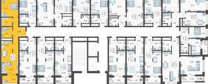 2-к квартира, вторичка, 51м2, 12/19 этаж