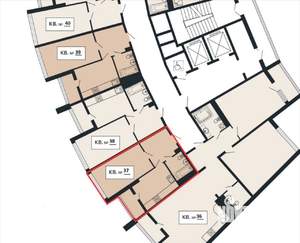 1-к квартира, вторичка, 36м2, 7/13 этаж