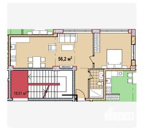 2-к квартира, вторичка, 56м2, 6/8 этаж