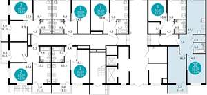 2-к квартира, вторичка, 64м2, 1/12 этаж