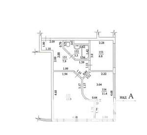 2-к квартира, вторичка, 44м2, 5/5 этаж