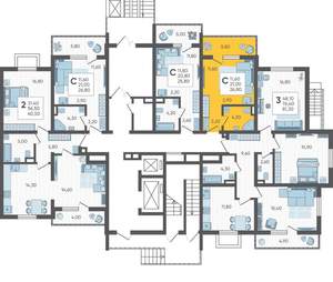 Студия квартира, вторичка, 27м2, 1/16 этаж