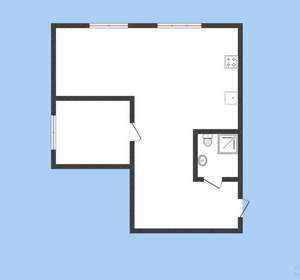 1-к квартира, вторичка, 44м2, 1/11 этаж