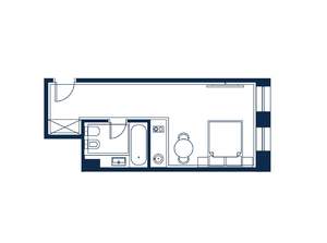 1-к квартира, строящийся дом, 31м2, 4/4 этаж