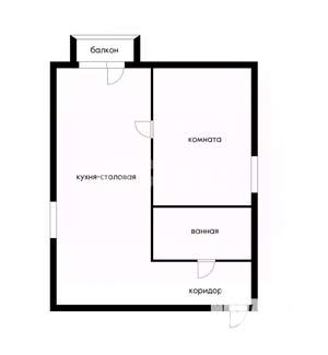 1-к квартира, вторичка, 38м2, 4/5 этаж