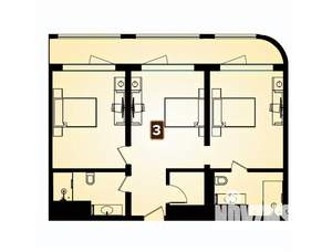 2-к квартира, вторичка, 78м2, 8/8 этаж