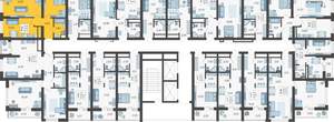 2-к квартира, вторичка, 50м2, 17/19 этаж
